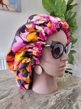 Load image into Gallery viewer, Adjustable & Reversible Silk Hair Bonnet