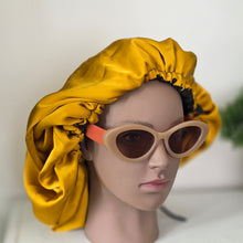 Load image into Gallery viewer, Adjustable & Reversible Silk Hair Bonnet