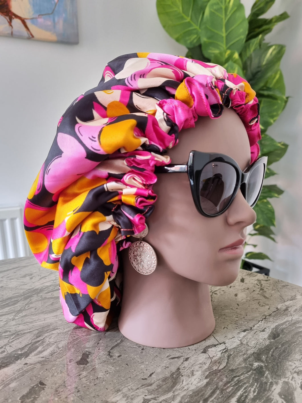 Adjustable & Reversible Silk Hair Bonnet