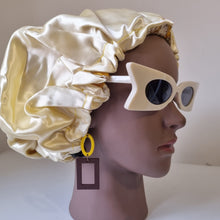 Load image into Gallery viewer, Adjustable &amp; Reversible Silk Hair Bonnet
