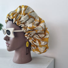 Load image into Gallery viewer, Adjustable &amp; Reversible Silk Hair Bonnet
