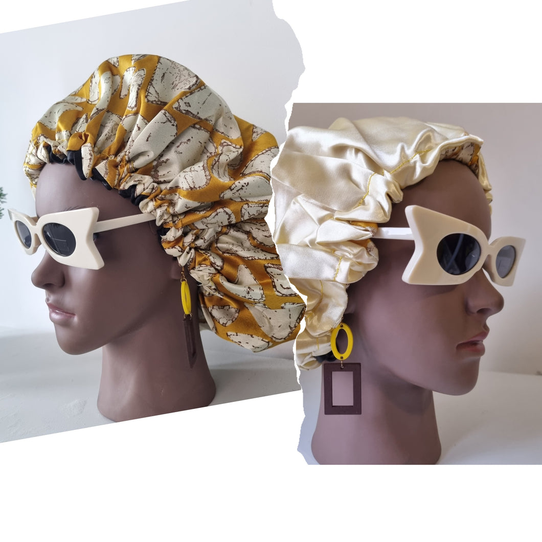 Adjustable & Reversible Silk Hair Bonnet