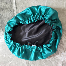 Load image into Gallery viewer, Adjustable &amp; Reversible Silky Satin Hair Bonnet

