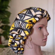 Load image into Gallery viewer, Adjustable &amp; Reversible Silky Satin Hair Bonnet
